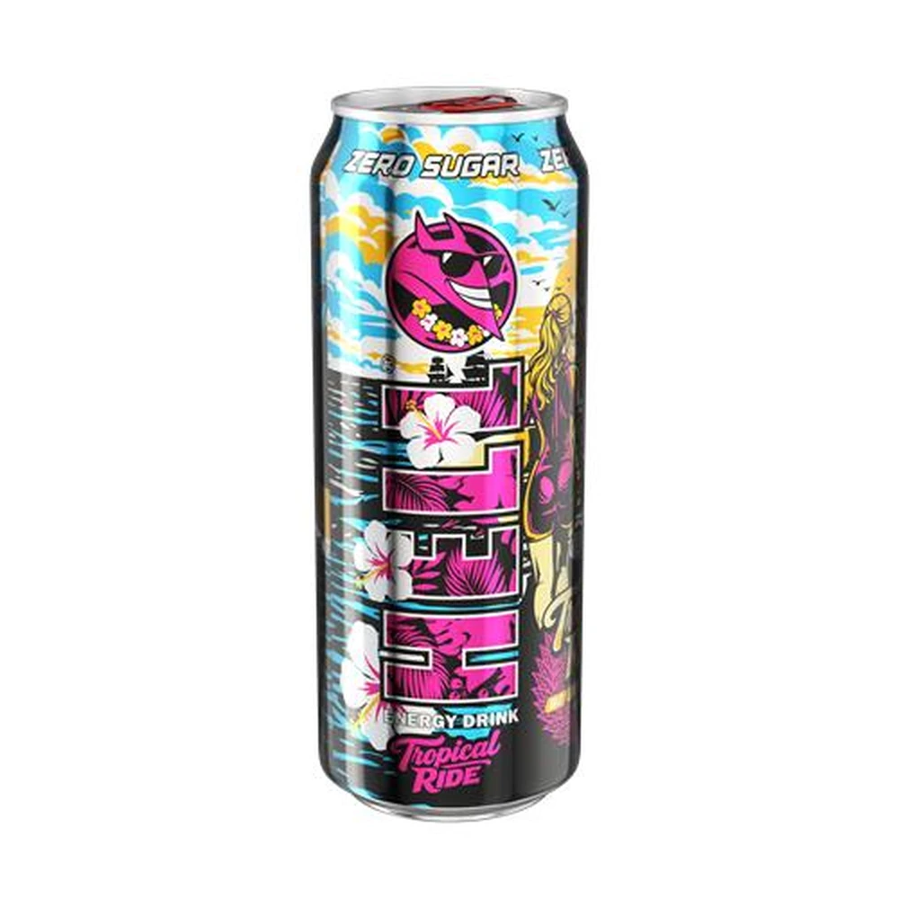 HELL Energy drink sugar-free Zero Tropical Ride 500 ml