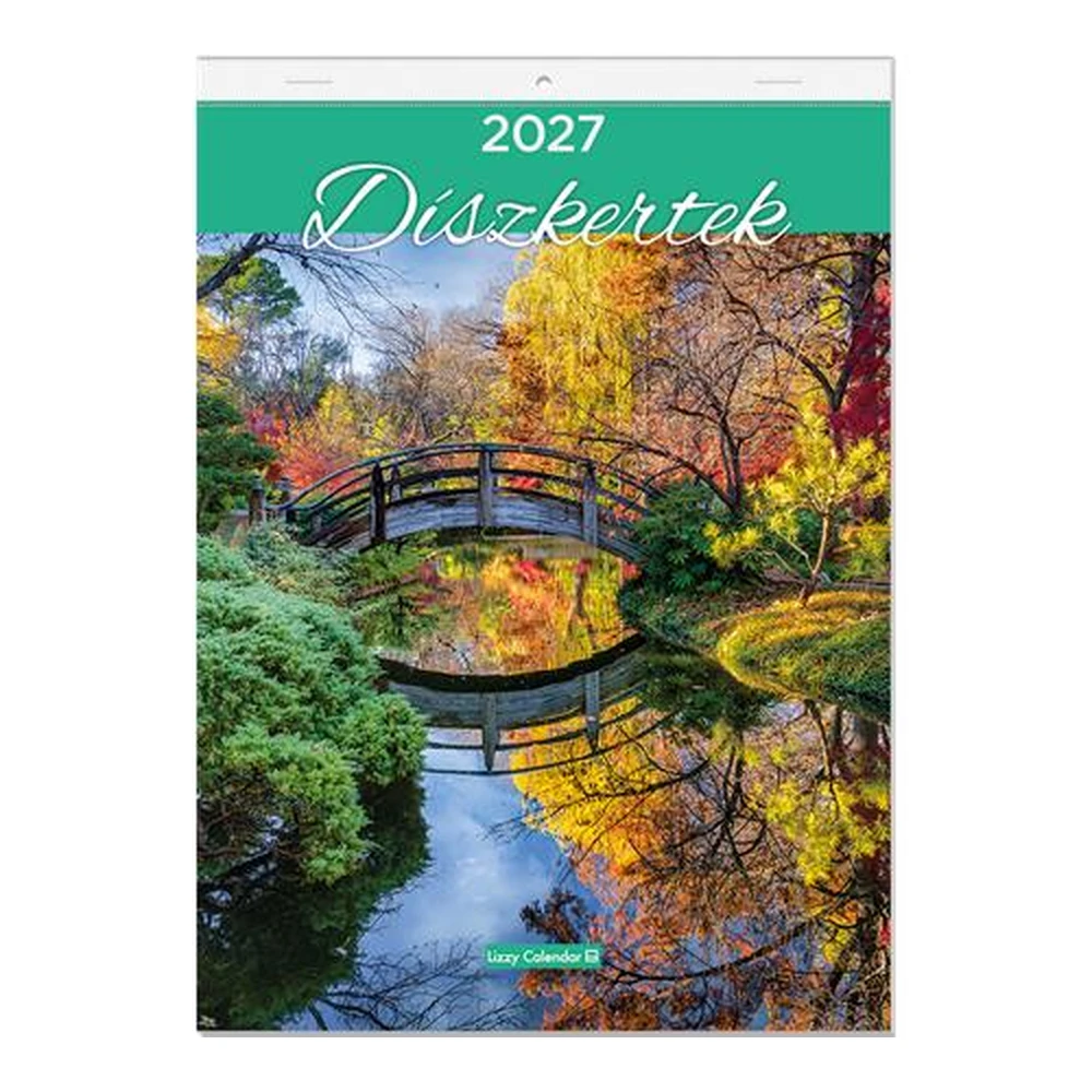 LIZZYCALENDAR Falinaptár 2027 A4 Díszkertek
