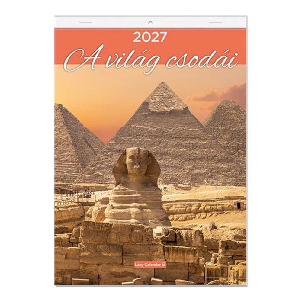 LIZZYCALENDAR Falinaptár 2027 A4 A világ csodái
