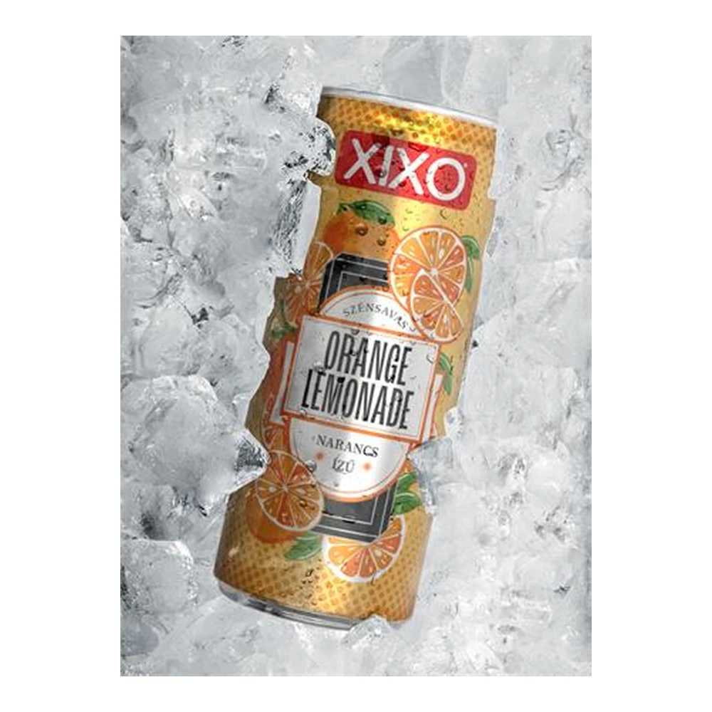 XIXO Üdítőital szénsavas 250 ml Orange Lemonade orange