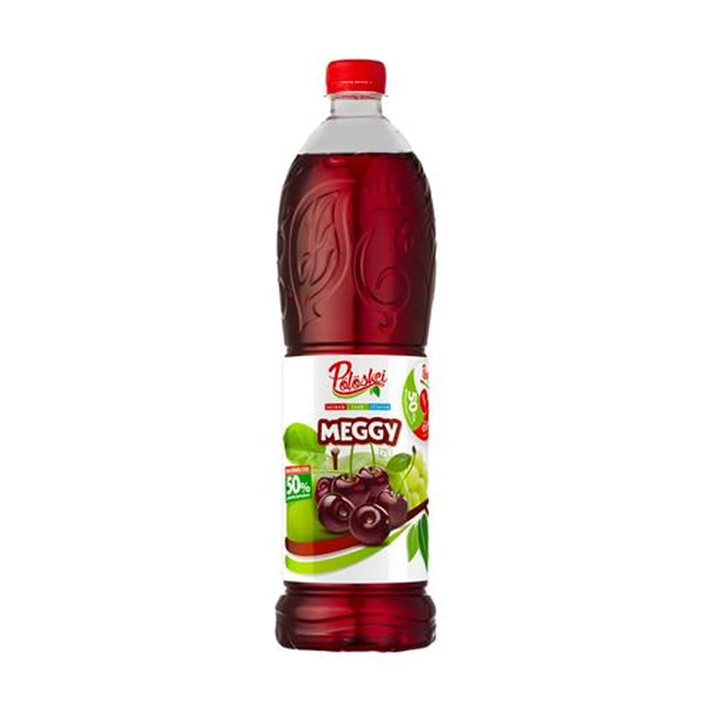 PÖLÖSKEI Szörp 50% gyümölcstartalom 1 l meggy