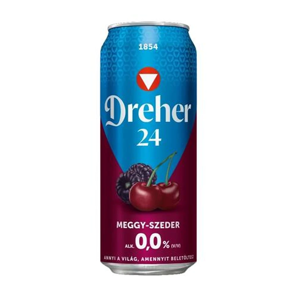 DREHER 24 Alkoholmentes sör 0.5 l boxed meggy-szeder