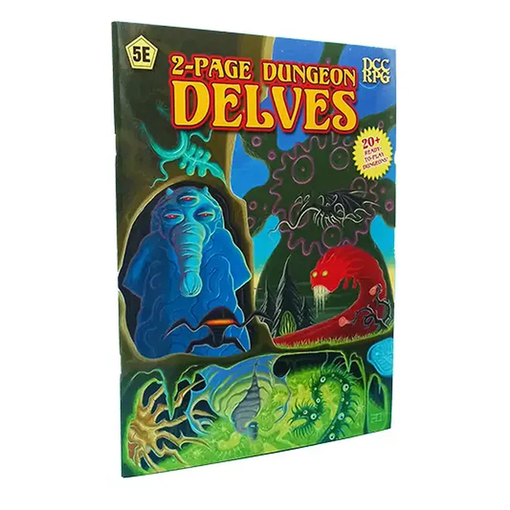 GOODMAN GAMES Szerepjáték kalandmodul 2-Page Dungeon Delves DCC / D&D 5E angol nyelvű