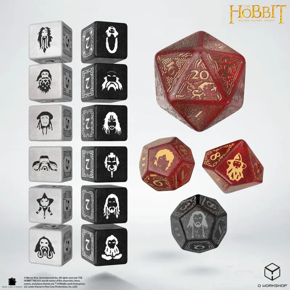 Q WORKSHOP The Hobbit TCG - Ember Hearth dobókocka stock