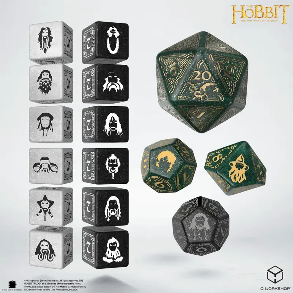 Q WORKSHOP The Hobbit TCG - Verdant Grove dobókocka stock