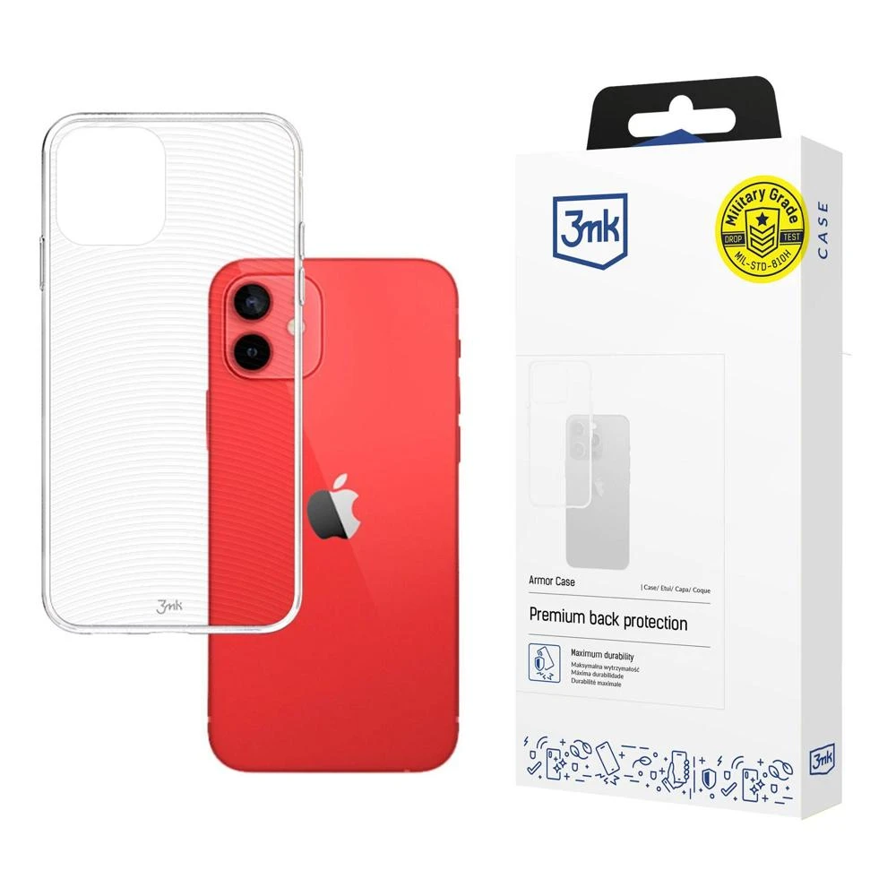3MK Armor Case back panel iPhone 12 / 12 Pro transparent