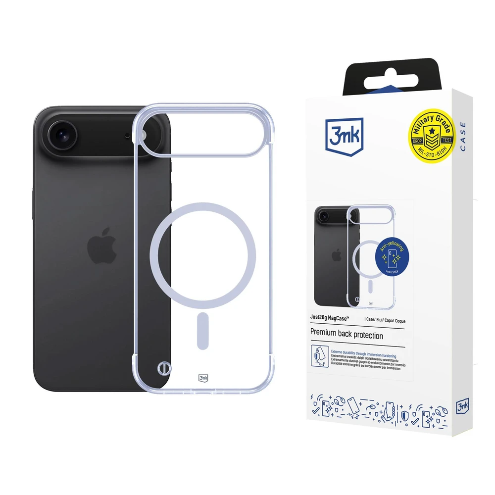 3MK Just20g MagCase MagSafe case iPhone Air transparent