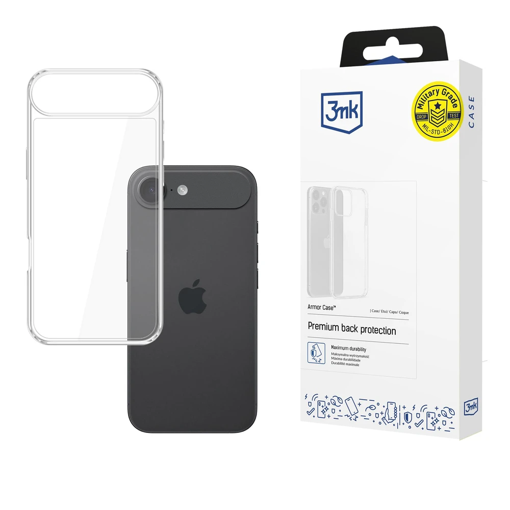 3MK Armor Case back panel iPhone Air transparent