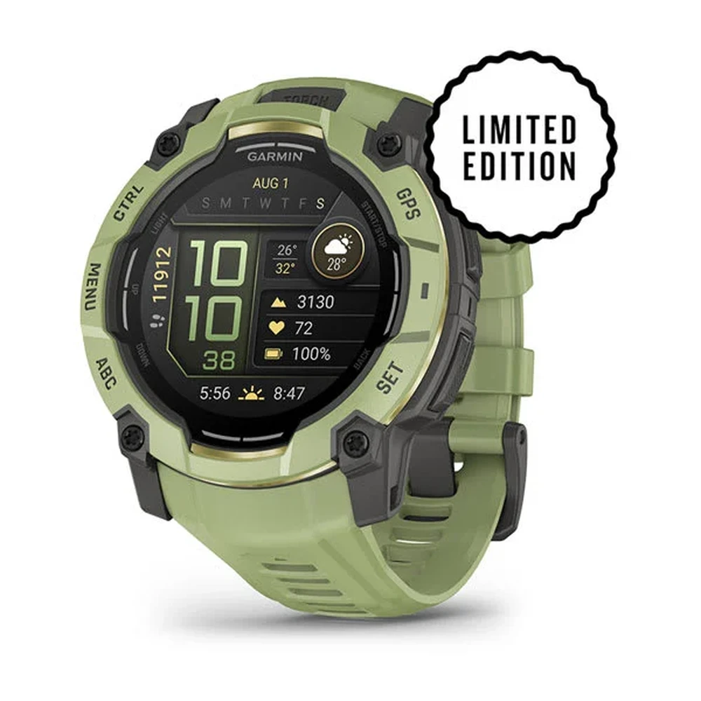 GARMIN Instinct 3 50mm AMOLED páfrányzöld silicone belt 010-03020-02