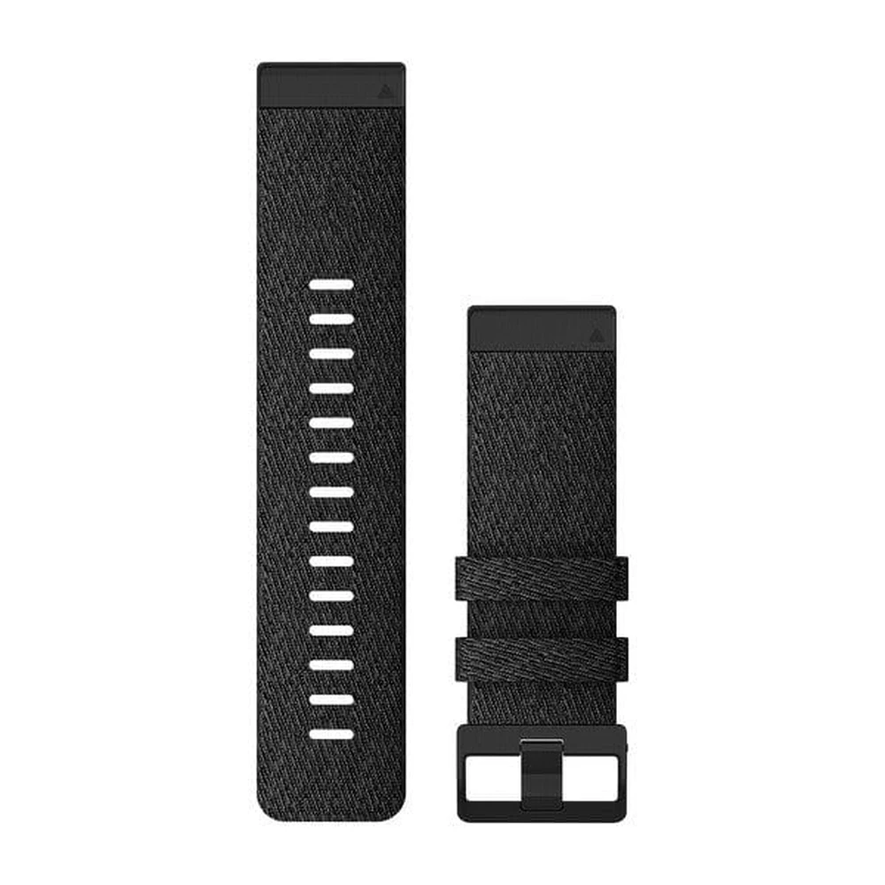GARMIN Fenix 6X óraszíj 26 mm fekete nylon fekete csat (QuickFit)