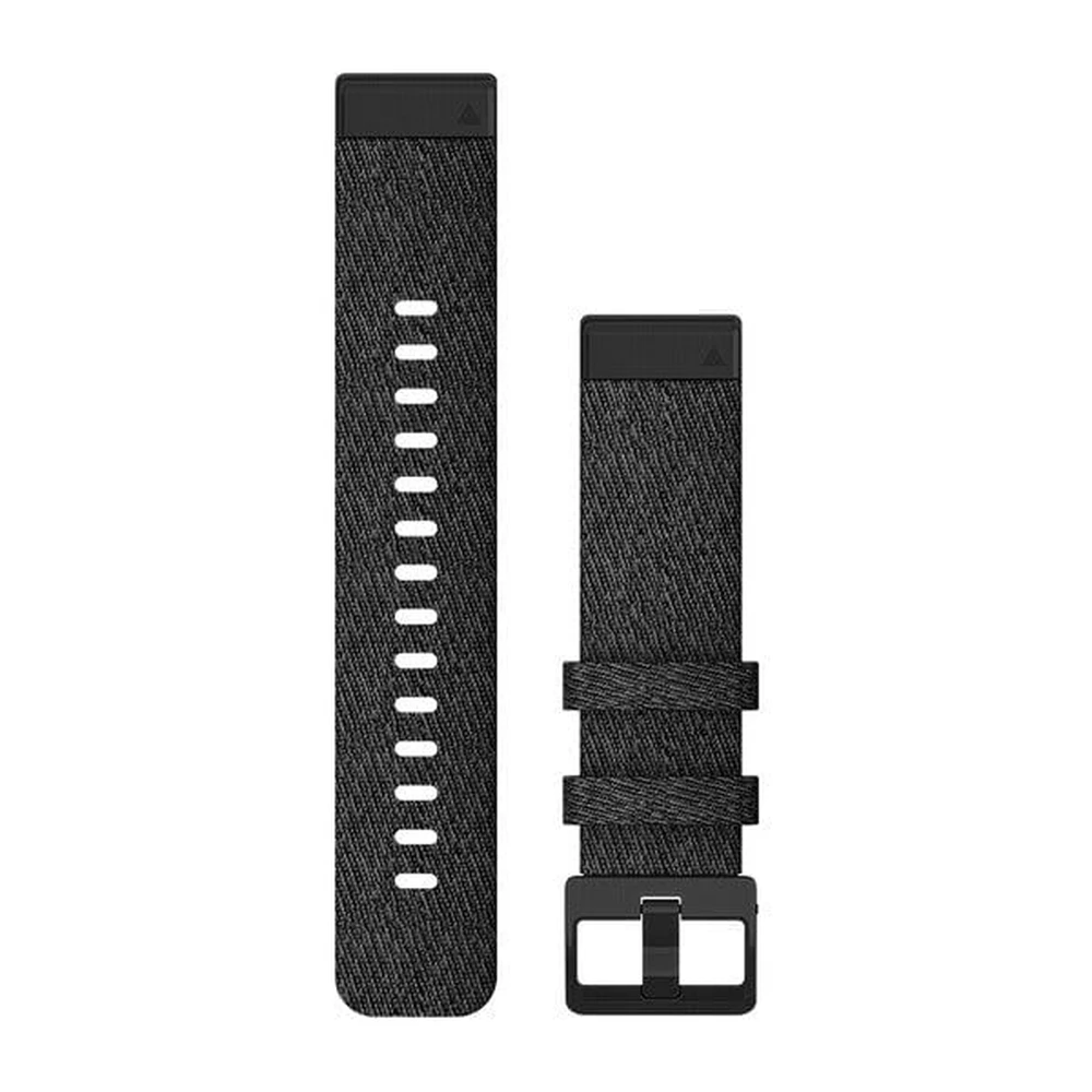GARMIN Fenix 6S óraszíj 20mm nylon fekete nylon fekete csat (QuickFit)