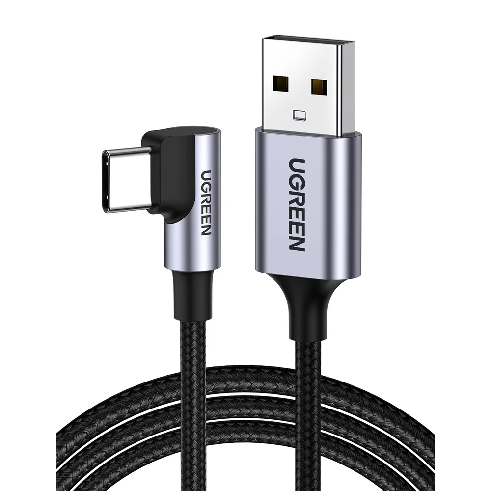 UGREEN USB - USB Type C converter fast charger 90 grade cipőfűző Black 200cm 50942 OEM