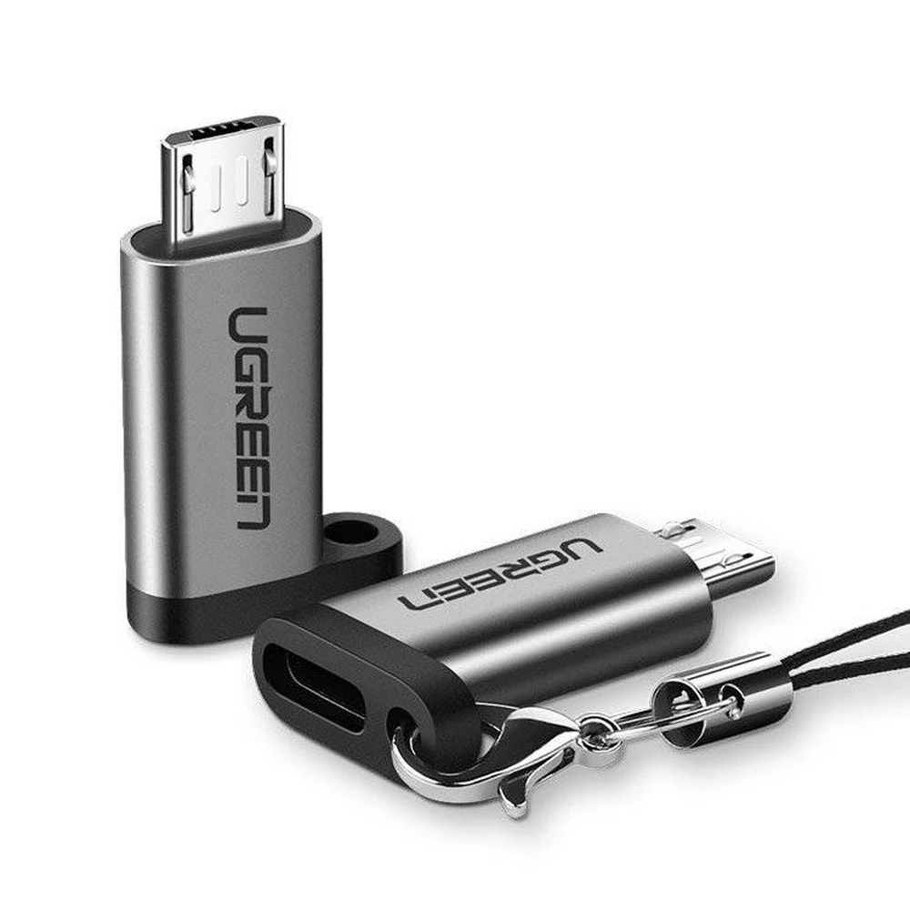 UGREEN USB 2.0 Type C Micro USB Converter Gray 3cm 50590
