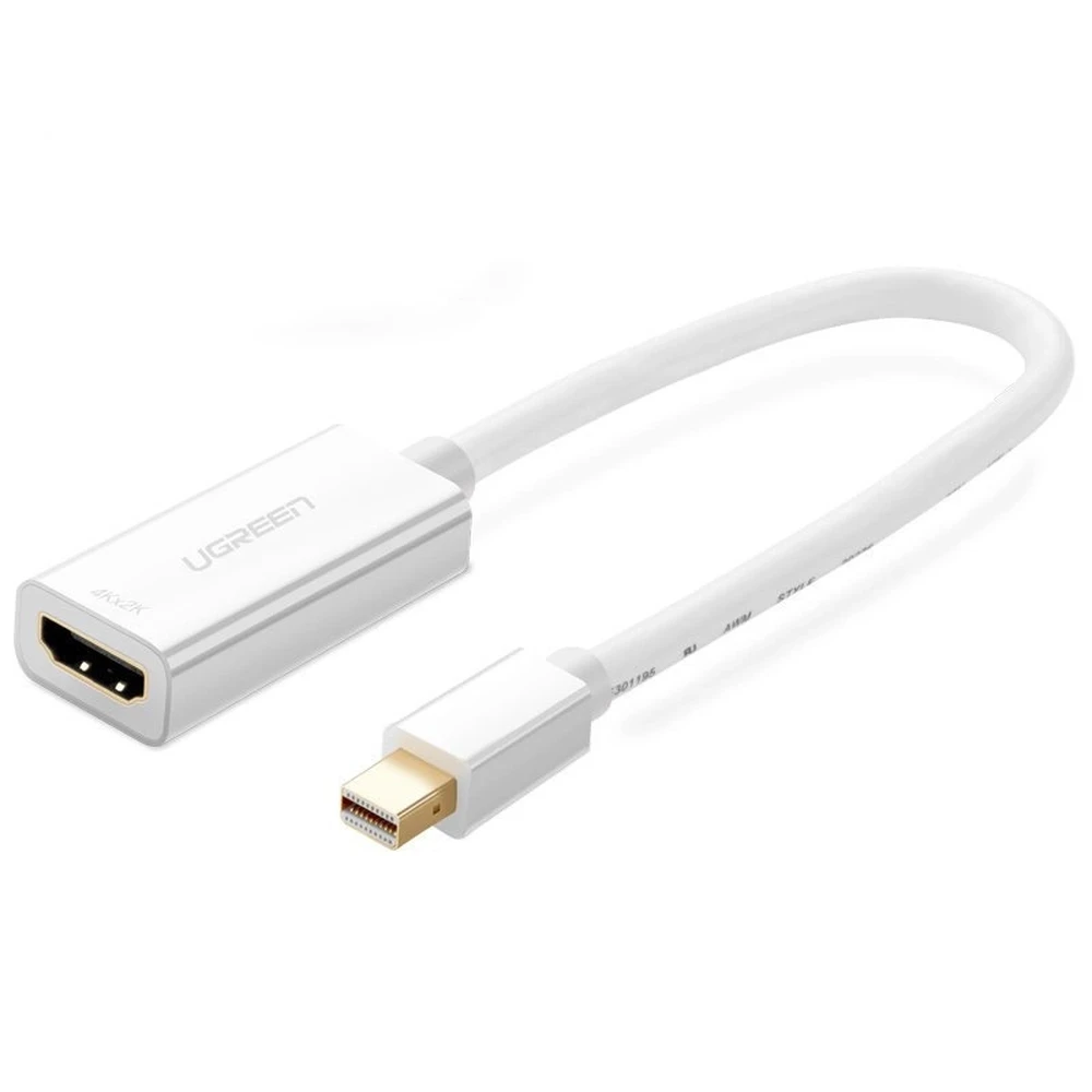 UGREEN Mini DisplayPort HDMI Converter White 20cm 10460
