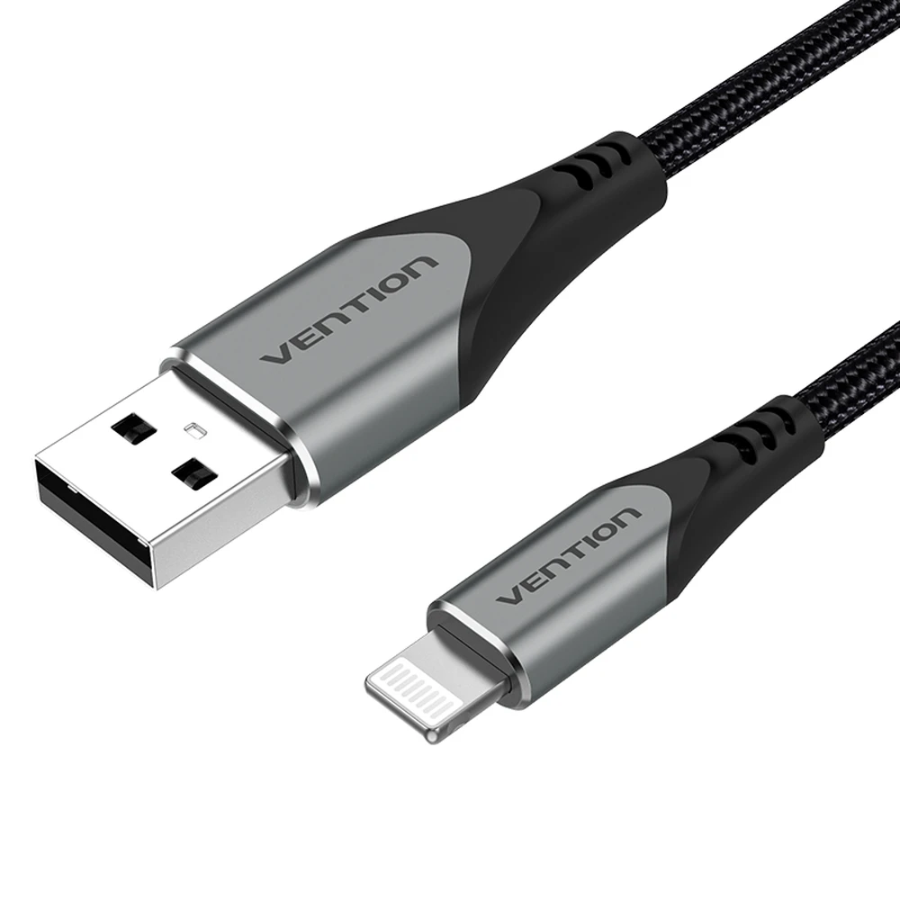 VENTION USB Lightning Punjač/podaci Crno 50cm LABHD