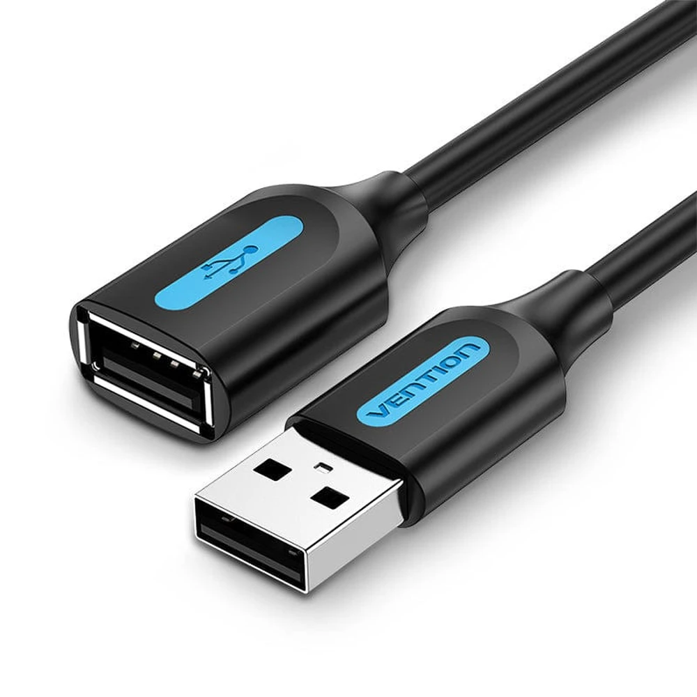 VENTION USB Extension cord Black 1m CBIBF