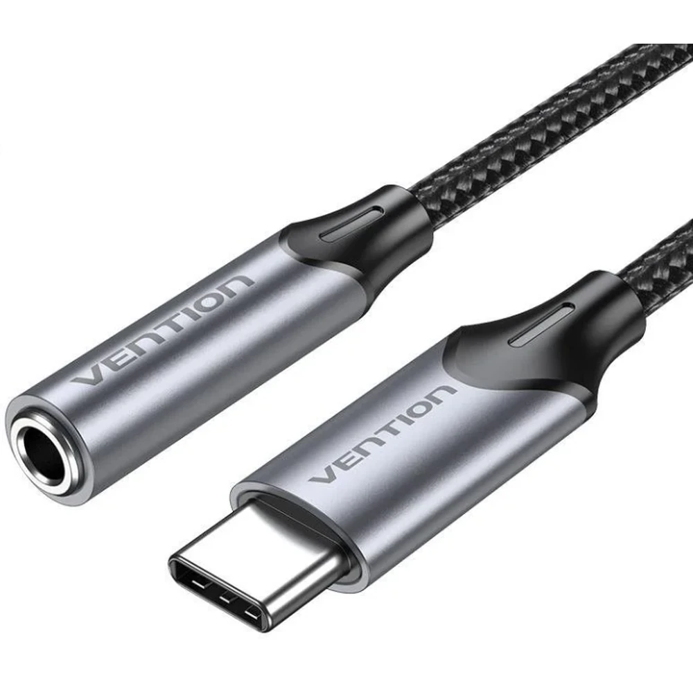 VENTION USB 2.0 Type C Jack transformator Crno 1m BGMHF