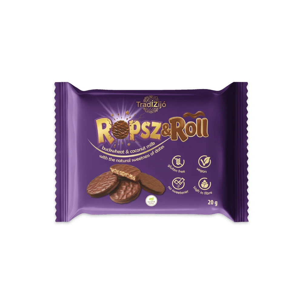 HEALTH MARKET Hajdinatallér Tradízijó Ropsz&Roll datolyás kókusztejes 20 g