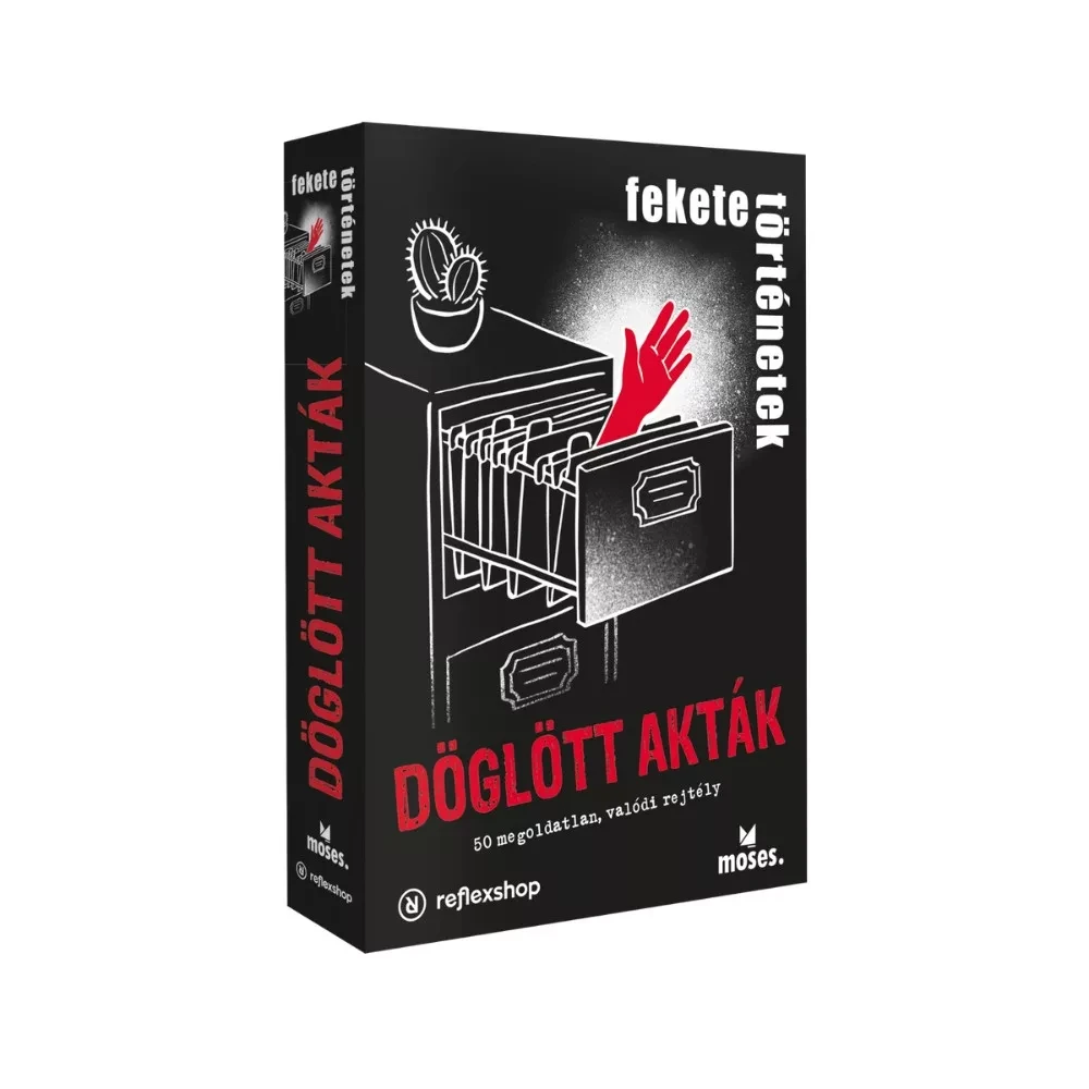MOSES Társasjáték Black stories Döglött akták