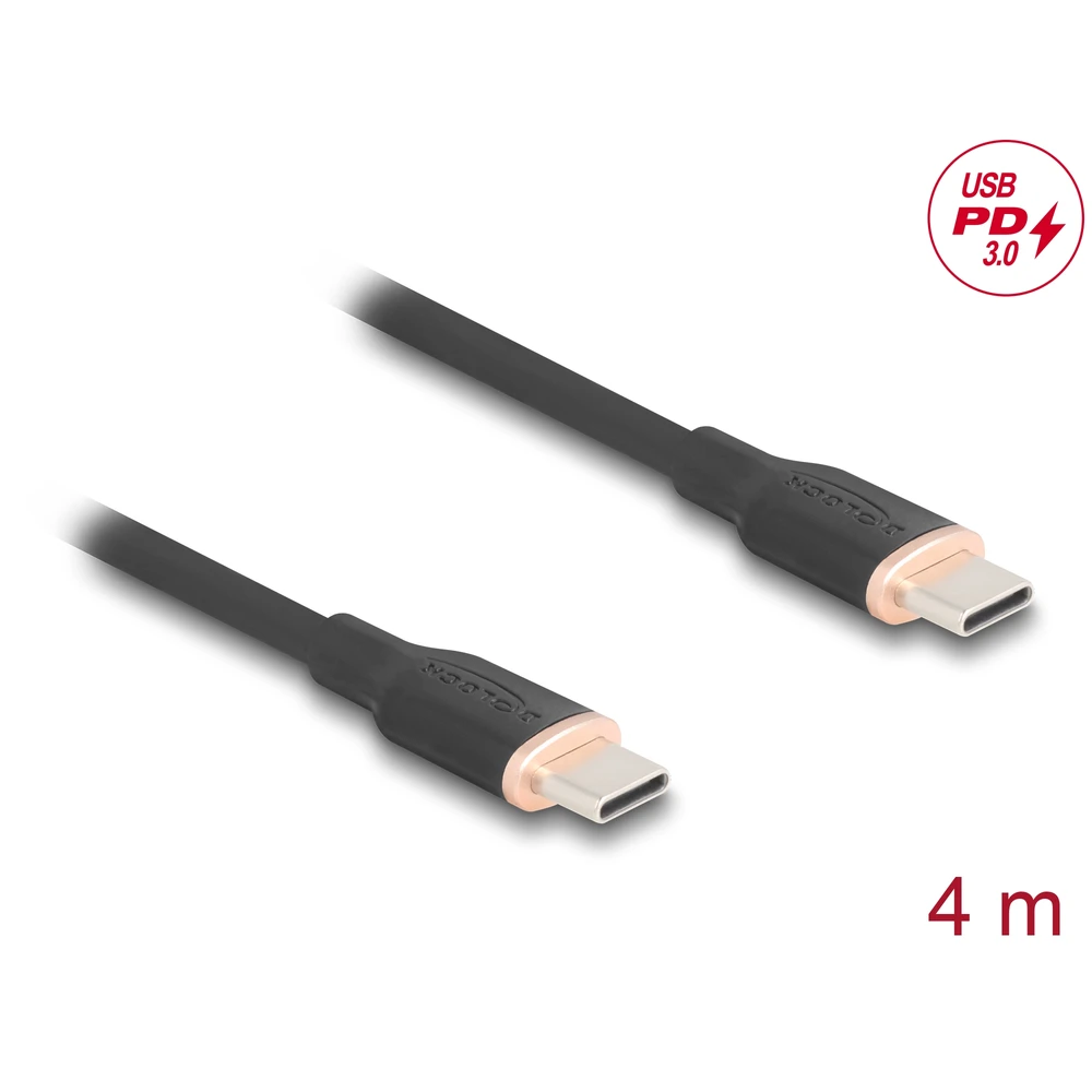 DELOCK USB 2.0 Type C Connector Black 4m 81240