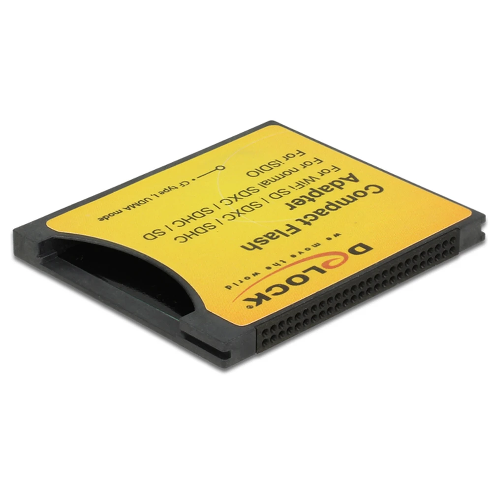 DELOCK 62637 Compact Flash-adapter - iSDIO (WiFi SD) SDHC SDXC memóriakártyákhoz