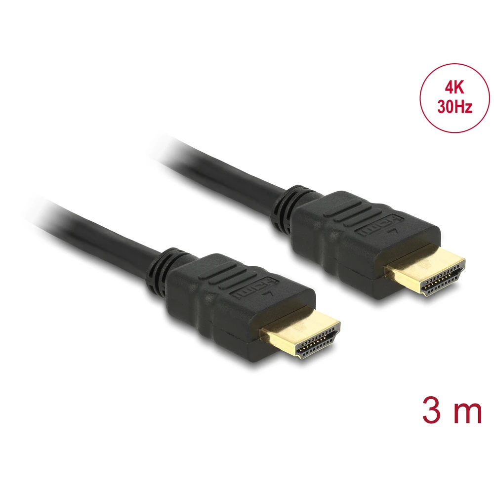 DELOCK HDMI Connector Black 3m 84408
