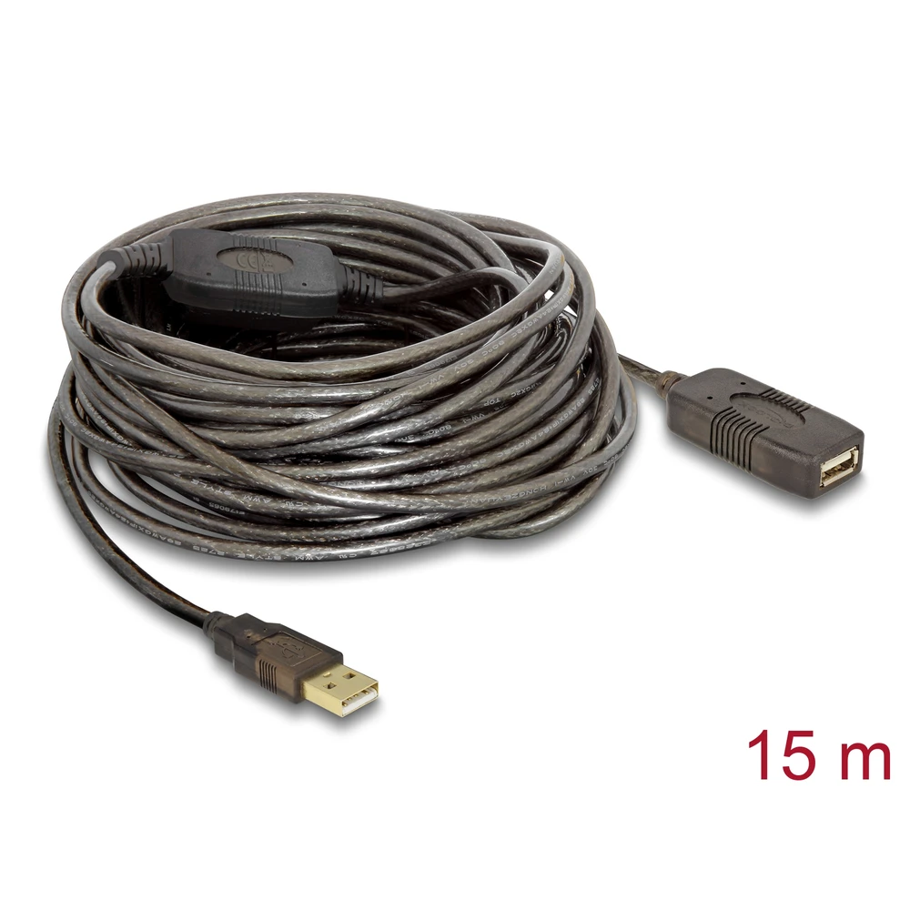 DELOCK USB Produžni kabel Siva 15m 82689