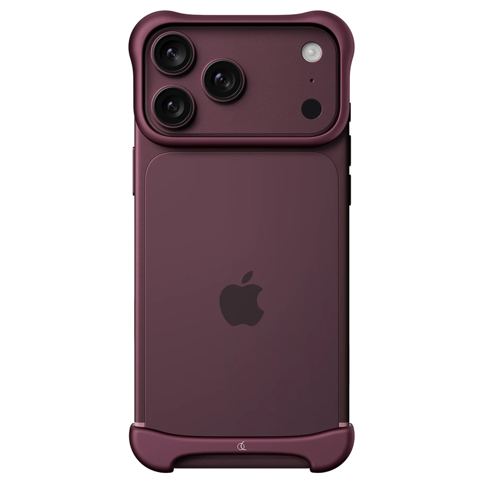 ARC Pulse alumínium védőkeret iPhone 18 Pro Max matt sötétpiros ARC-AP-AL-MDR-APL-IP-18-MAX