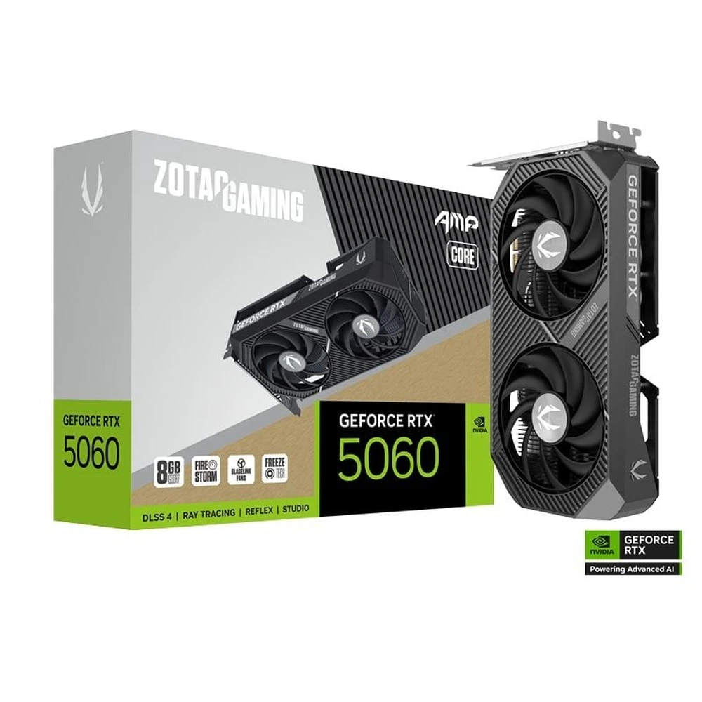 ZOTAC RTX 5060 8GB AMP Core video card ZT-B50600F2-10M