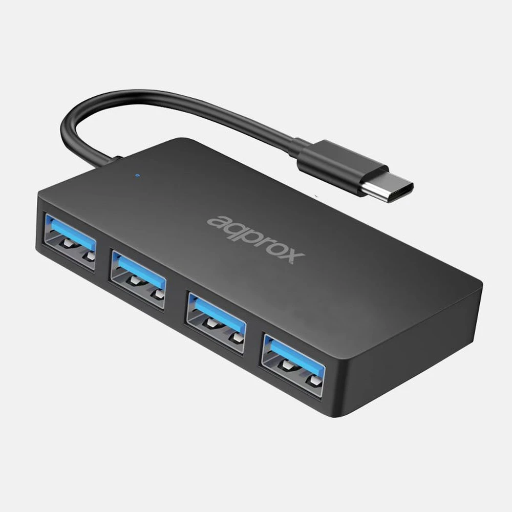 APPROX APPC54V2 4 Port Type-C USB 3.0 HUB crno
