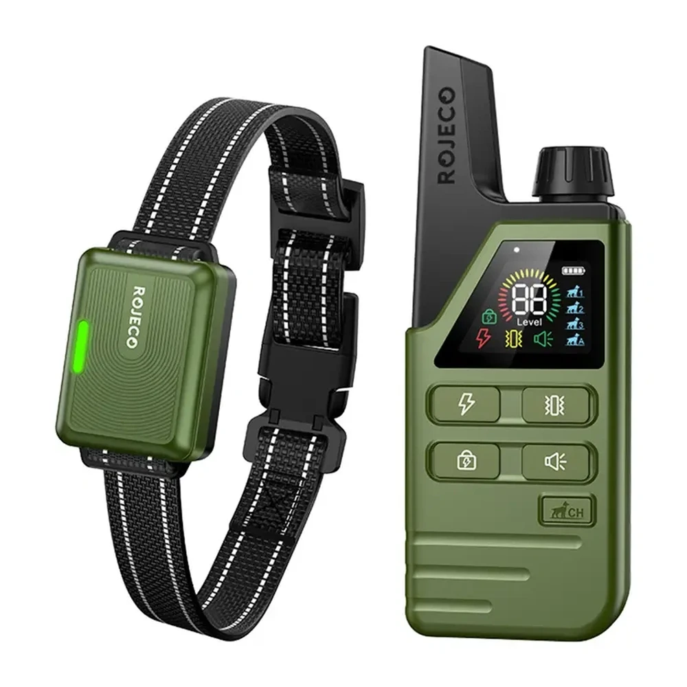 ROJECO DOG800 Electronic training collar 300m green RXGQFXYTY-21A21