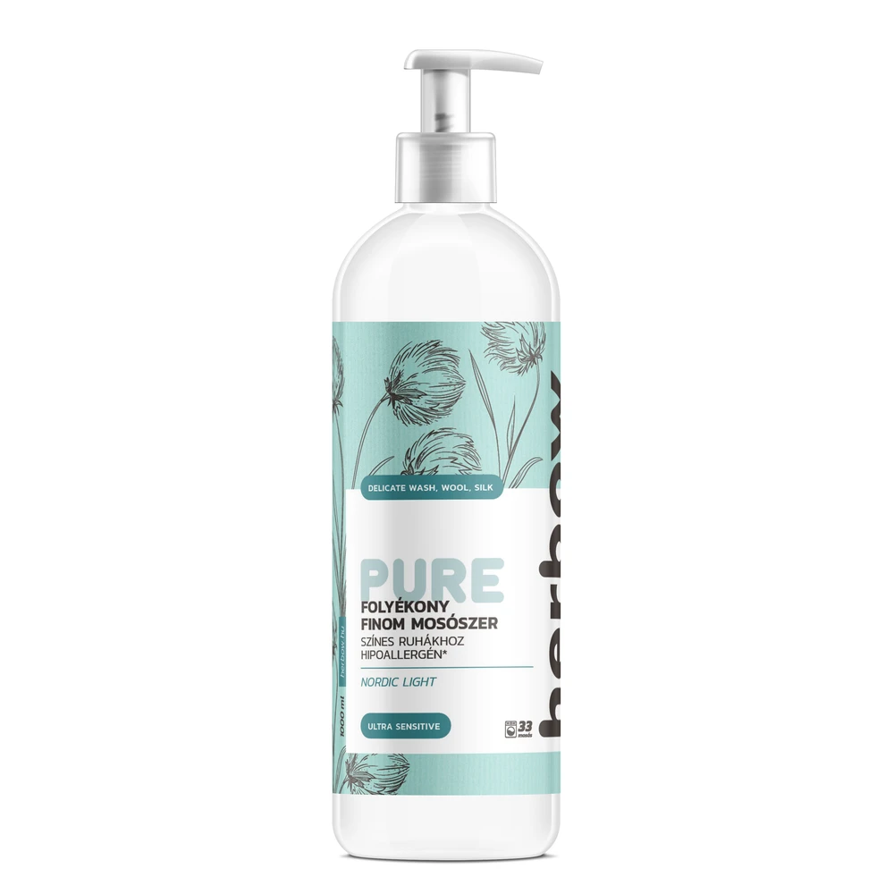 HERBOW Folyékony mosószer Pure Nordic Light 1000 ml