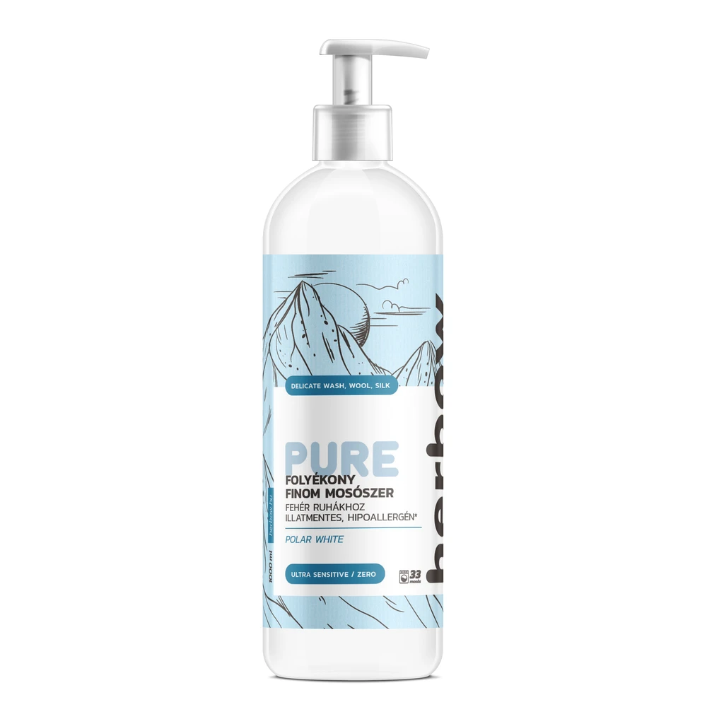 HERBOW Folyékony mosószer Pure Zero Polar White 1000 ml