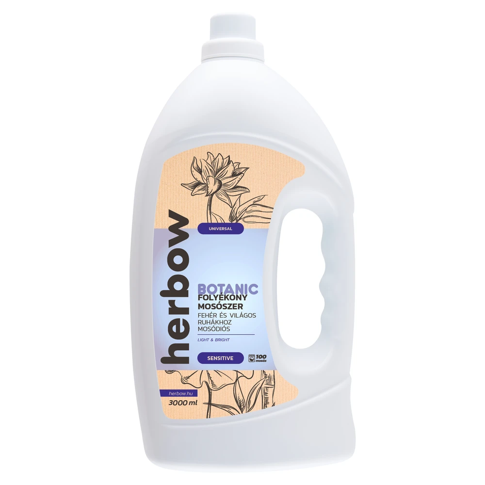 HERBOW Liquid detergent white ruhákhoz édenkert fragrance 3000 ml