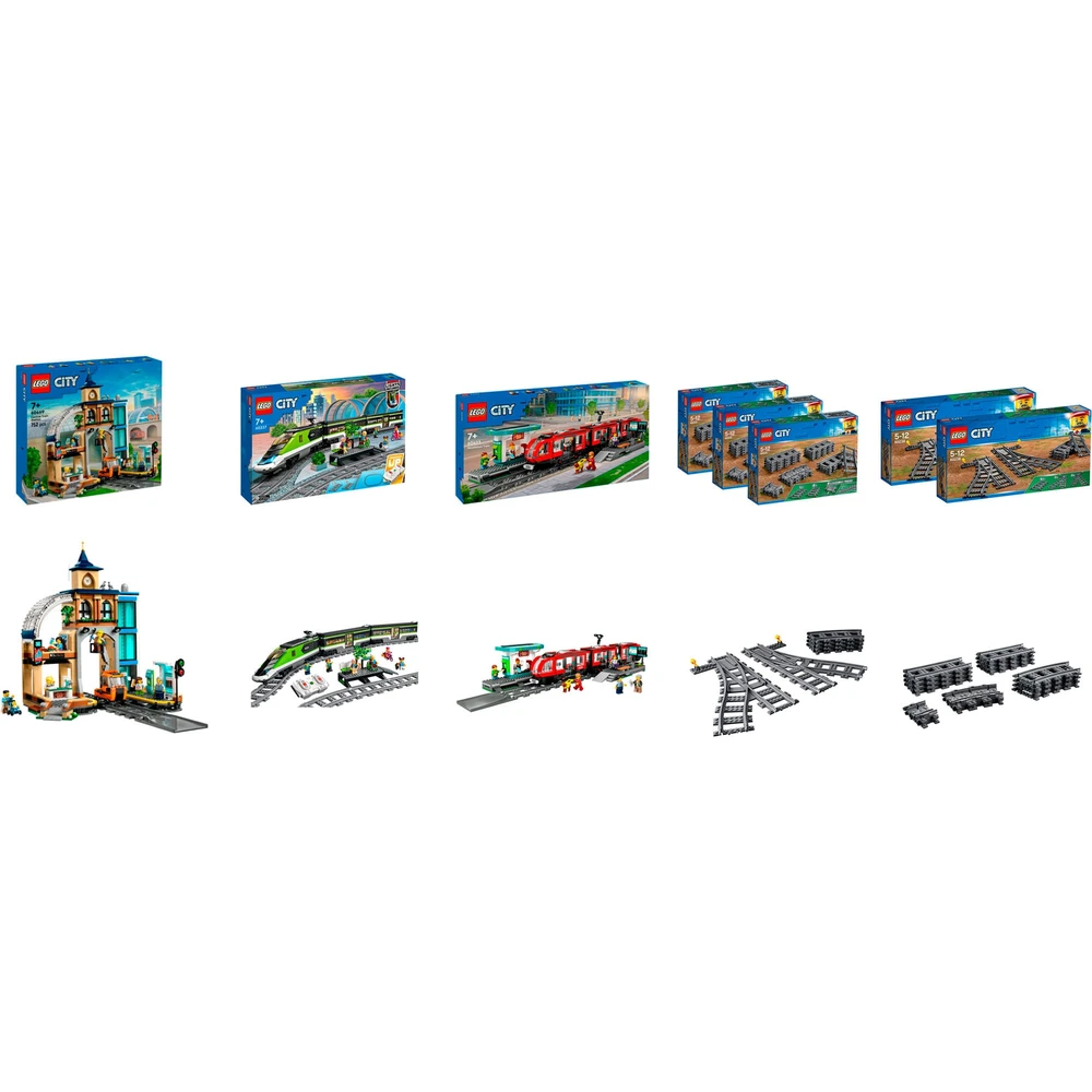 LEGO City train station complete stock box