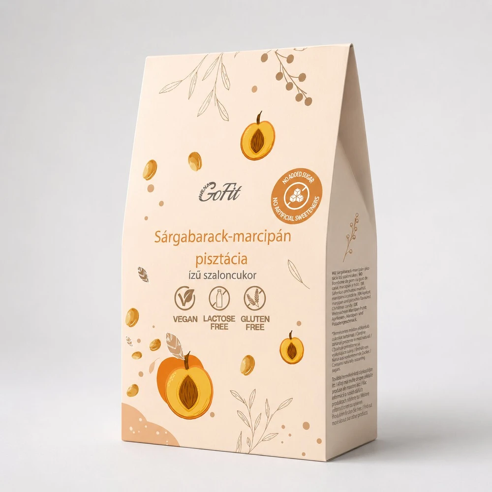 AVENA GOFIT Glutenfree sárgabarack-marcipán-pisztácia taste szaloncukor hozzáadott cukor without 225 g