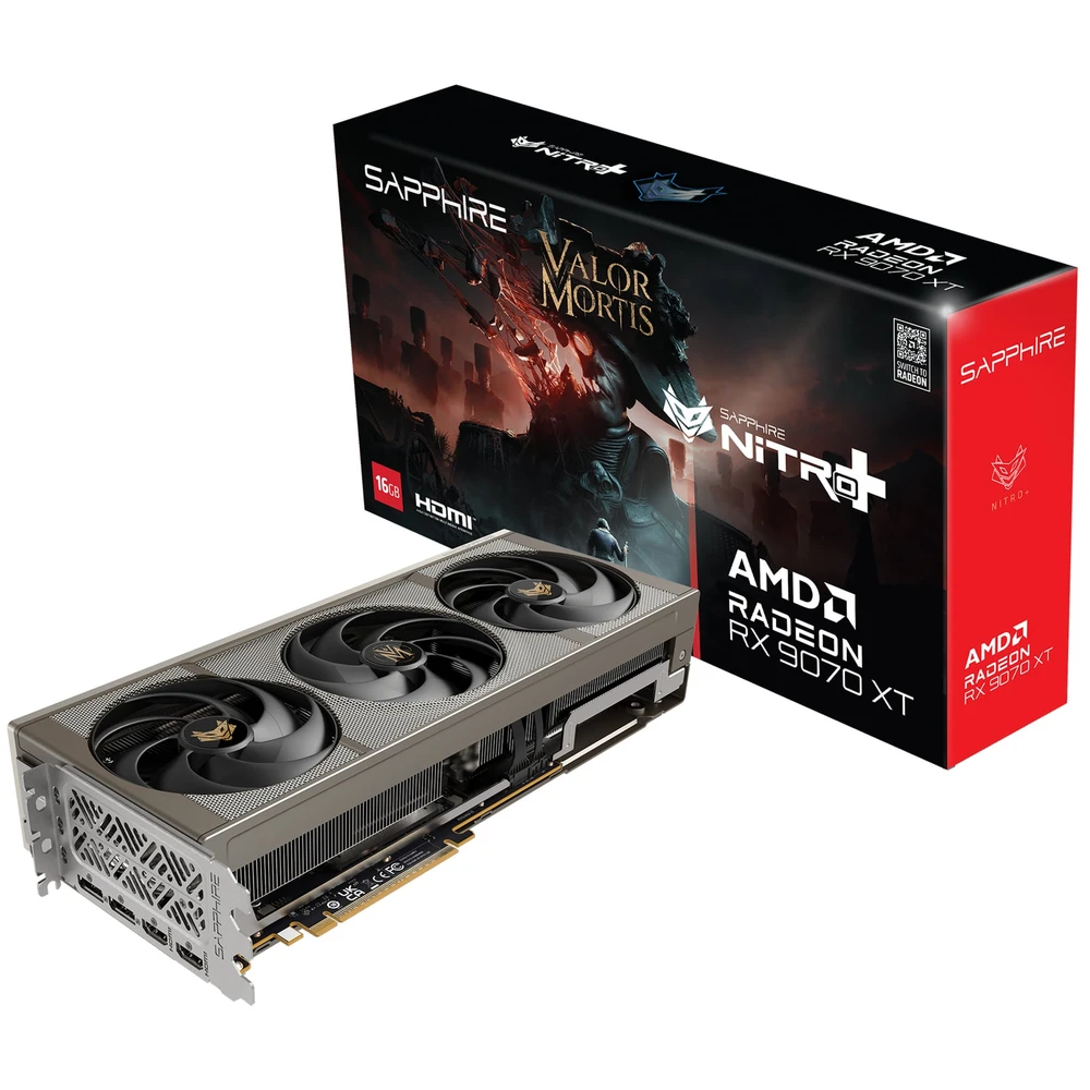 SAPPHIRE 11348-12-20G Radeon RX 9070 XT 16GB GDDR6 Nitro+ Valor Mortis Edition PCIE