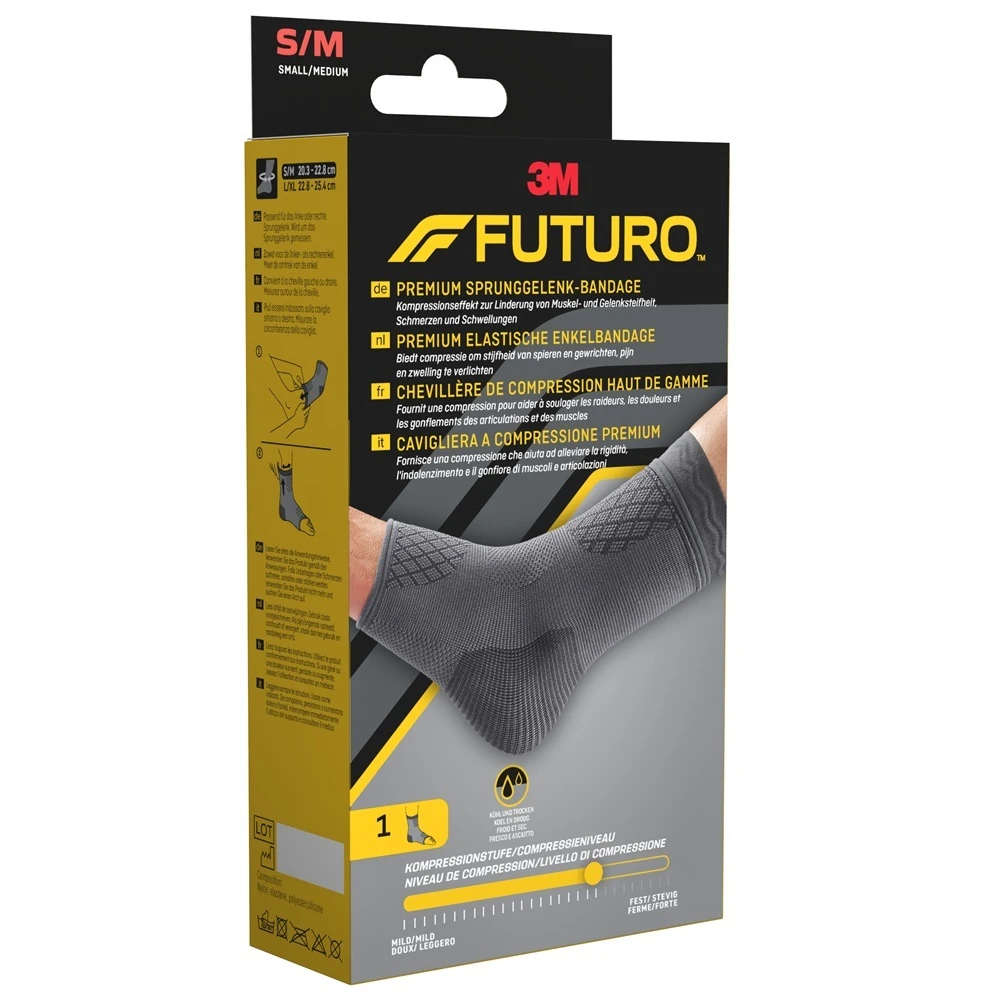 3M Futuro premium kompressziós bokarögzítő S/M 20.3-22.8cm 1 pcs