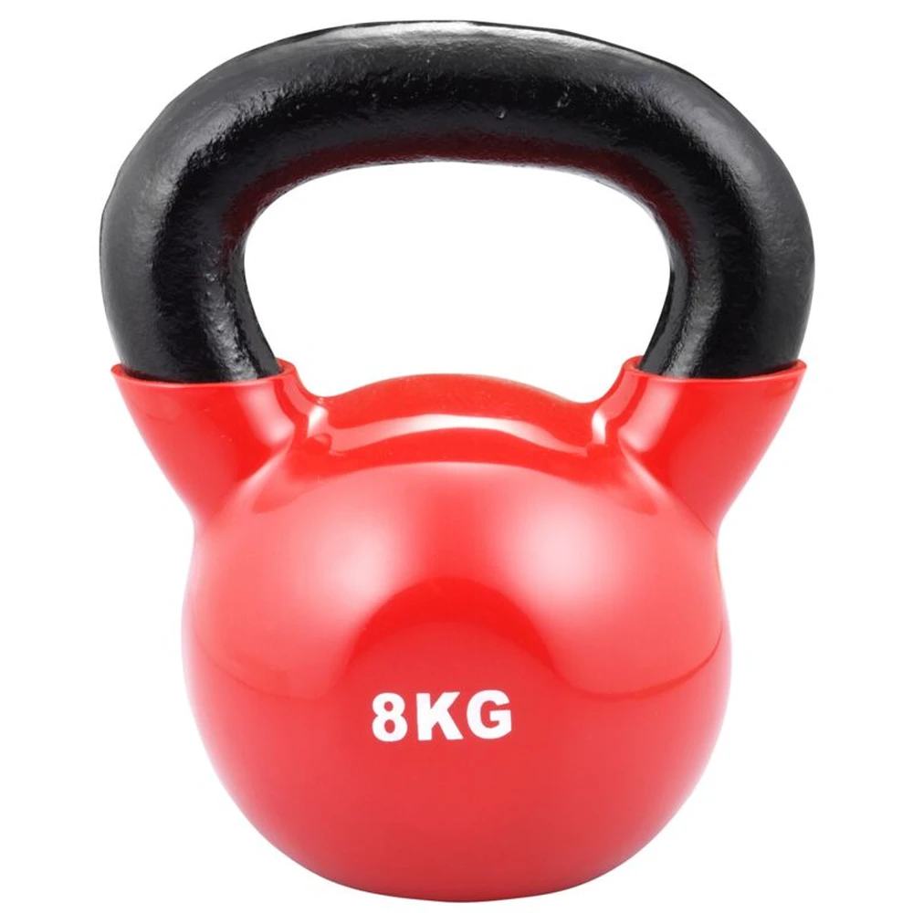 TRENDY SPORT Kettlebell vinyl 8 kg rot schwarz