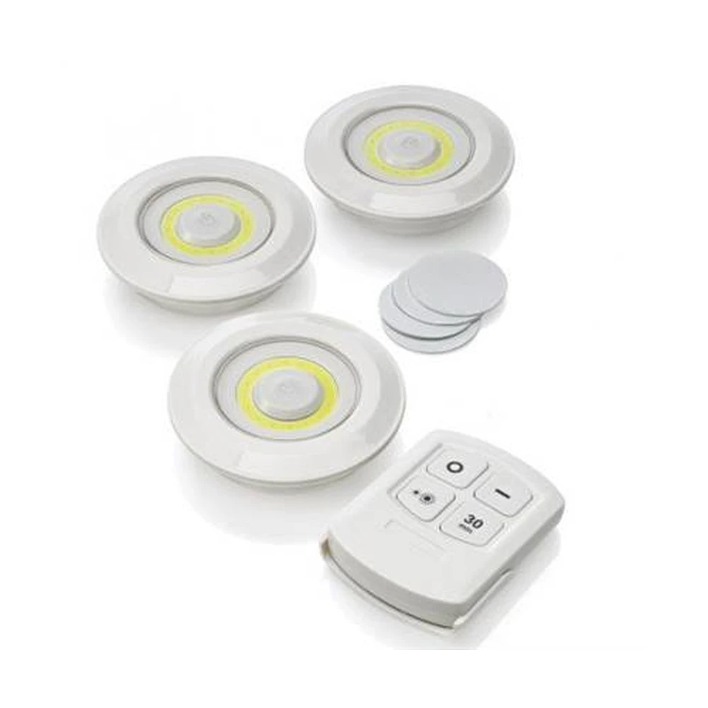 KONNOC COB LED night light 3W remote control 3 pcs SP-NL1016