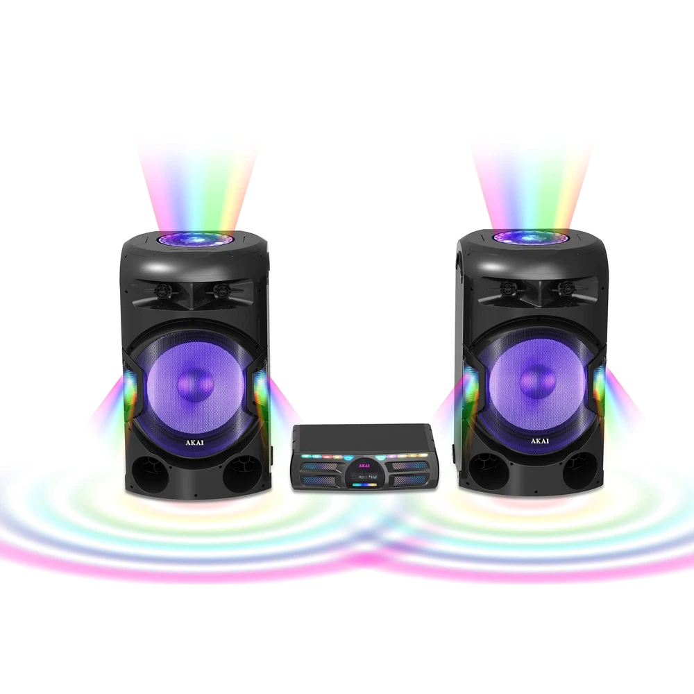 AKAI Kettős hangrendszer DJ funkcióval 400W Y3 DUAL SPEAKER SYSTEM Y3