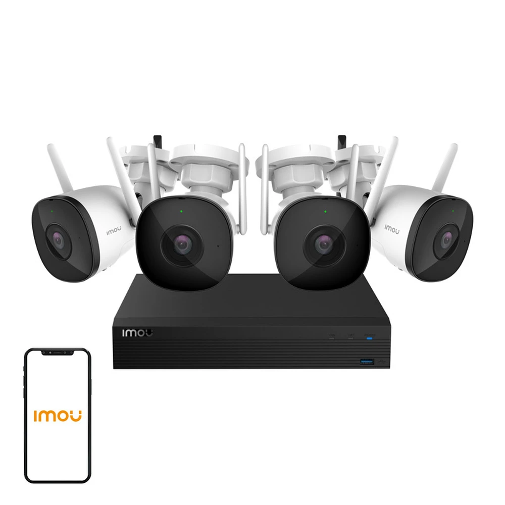 IMOU IP wifi camera set 4x F22FE 2MP 2.8mm + 1TB HDD + 1 NVR