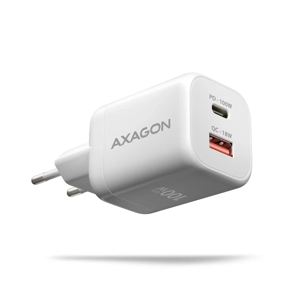 AXAGON ACU-PQ100W PD3.0 & QC4+ DUAL OUTPUTS wall charger 100W bijela