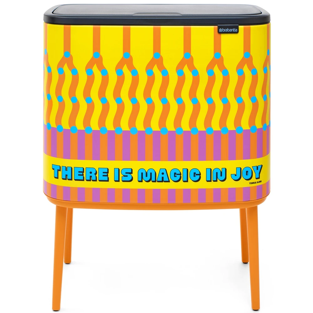 BRABANTIA Bo Touch Bin nyomófedeles trash can 11+23L Yinka Ilori