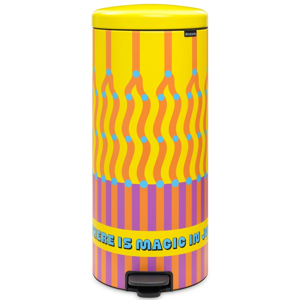 BRABANTIA NewIcon pedal waste collection 30L Yinka Ilori