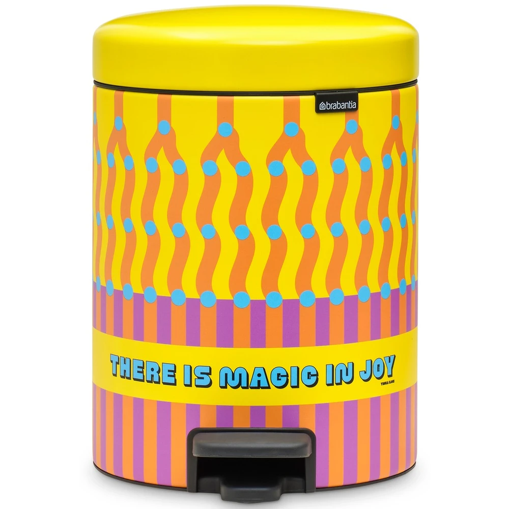 BRABANTIA NewIcon pedal waste collection 5L Yinka Ilori
