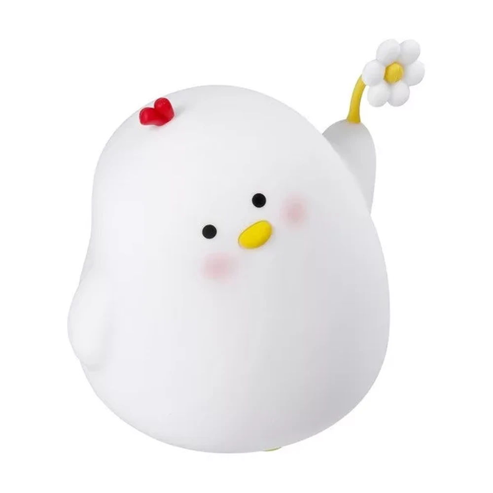 ART night light Deco floral chicken form USB 1200mAh white