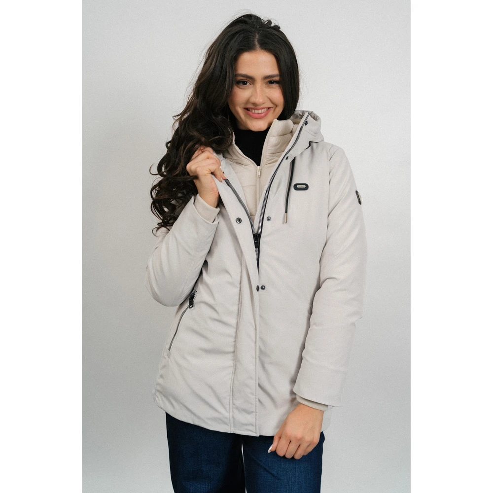 BUDMIL Winter dzseki dupla elejerésszel Female M beige