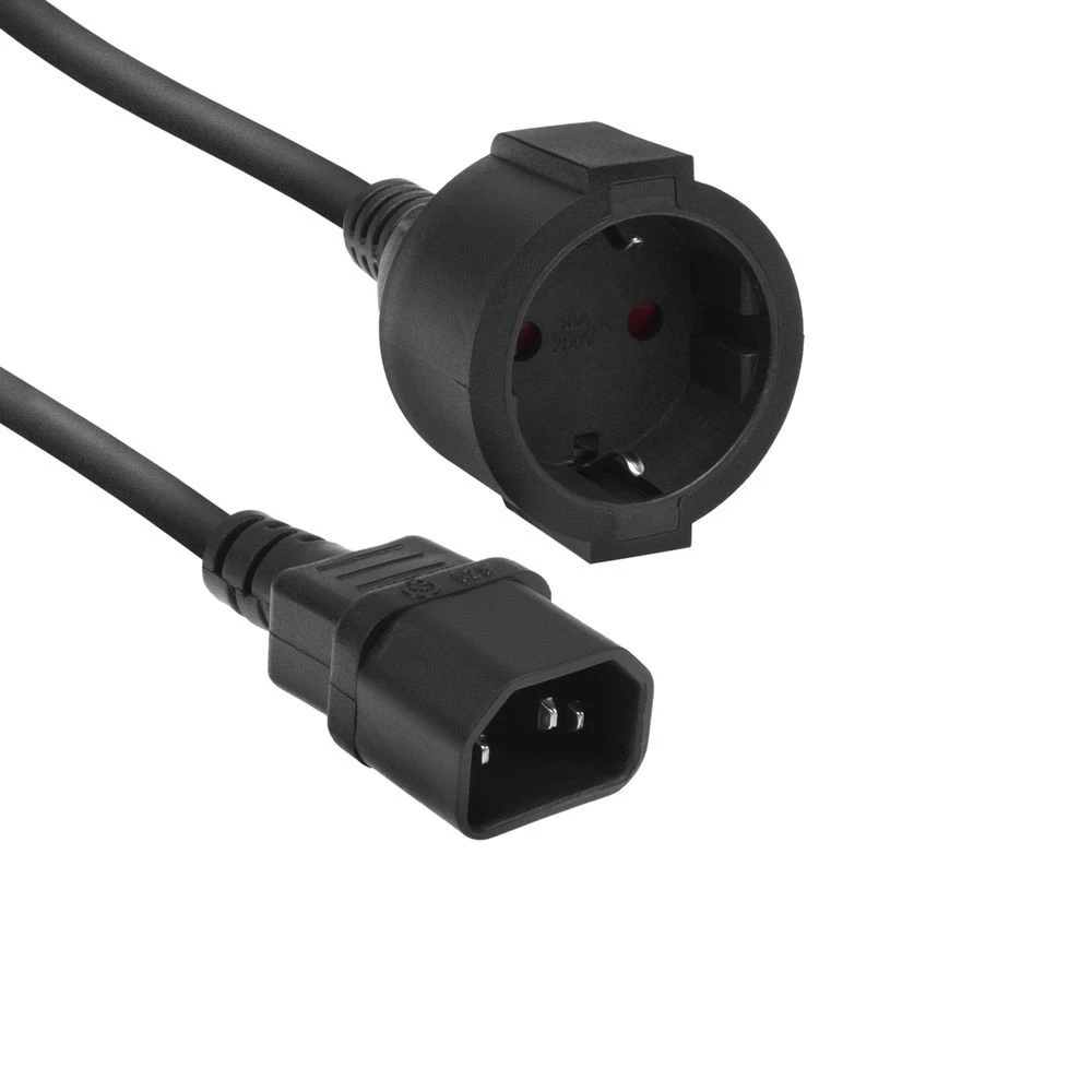 ACT CONNECTIVITY 230V IEC Prehrana Crno 20cm AK5250
