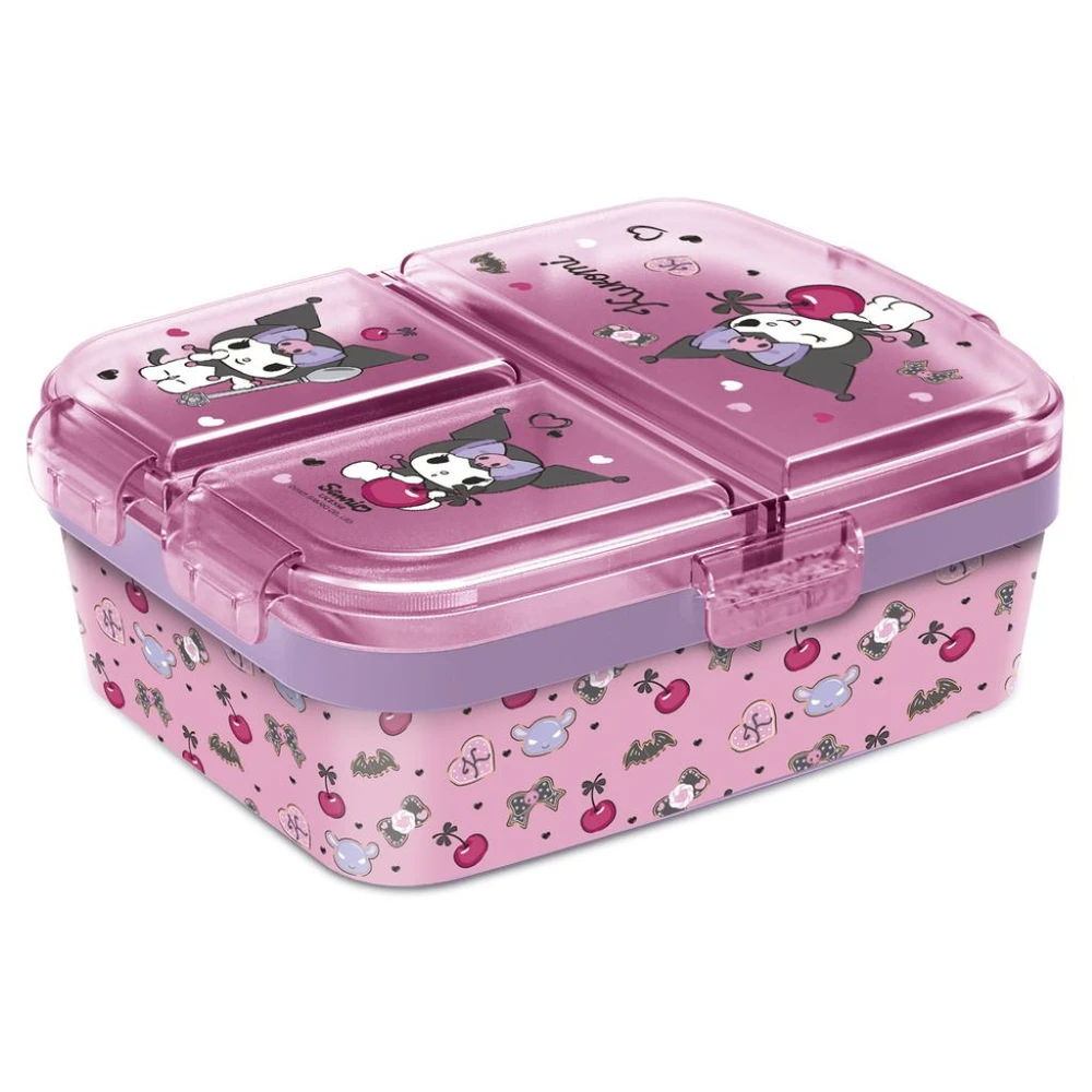 LUDICUS GAMES Rekeszes uzsonnásdoboz Kuromi pink STOR3998